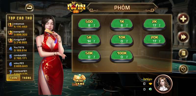 Game bài trực tuyến IWIN hút người chơi